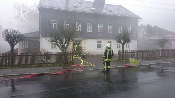 Brand Mehrzweckgebäude in Wurzbach