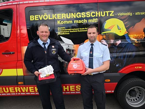 Übergabe AED, Überarbeitung Brandschutzbedarfsplan